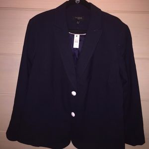 Talbots Women's Wool Blend Blue Blazer